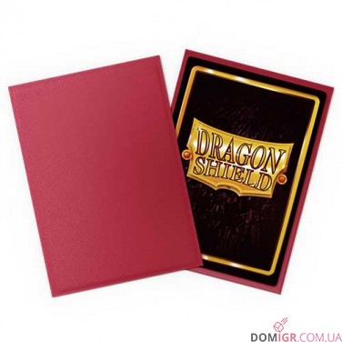 Dragon Shield Non-Glare Matte: Blood Red — Протекторы 100 шт.